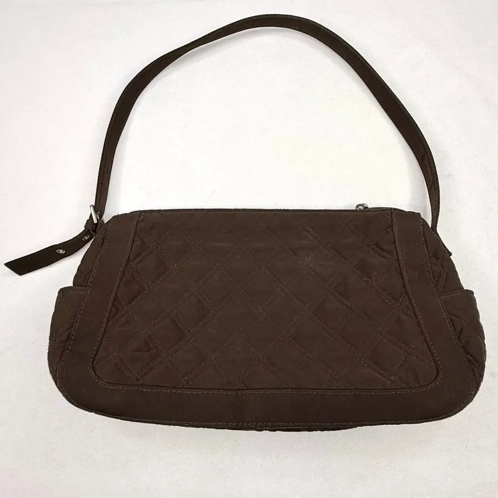 Vera Bradley Brown Quilted Shoulder Bag